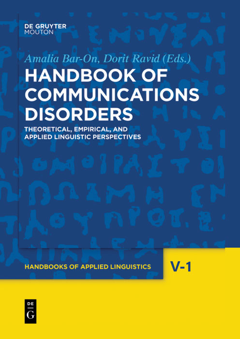 Handbook of Communication Disorders