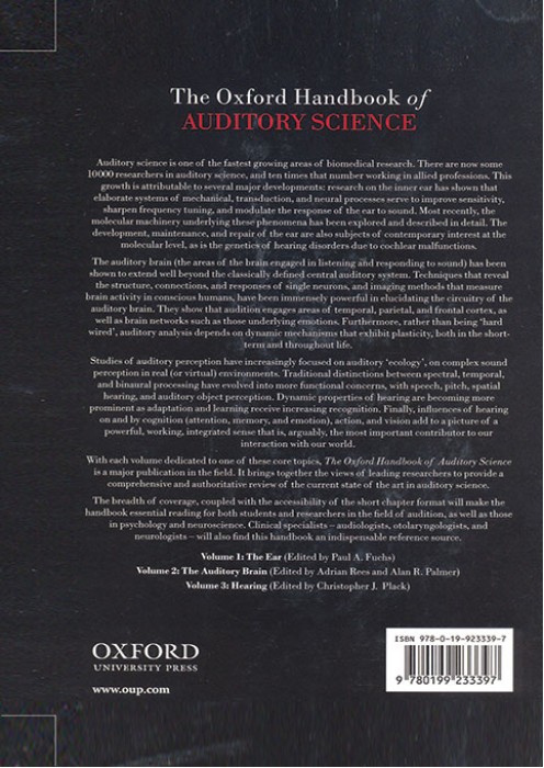 The Oxford Handbook of Auditory Science The Ear-Volume 1